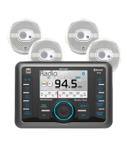 Dual MMC36BT Marine Stereo & 4 Speaker Package