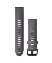 Garmin QuickFit20 Watch Band - Grey Silicone w Amethyst