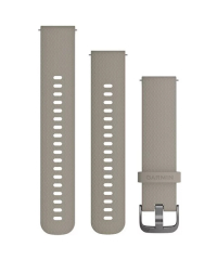 Garmin 010-12691-09 Quick Release Silicone Bands (20 mm) - Sandstone with Slate Hardware