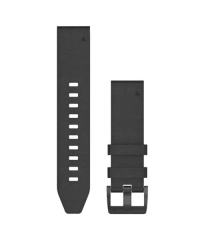 Garmin QuickFit 22 Watch Band - Black Leather