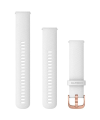Garmin Quick Release 20 White with Rose Gold Hardware 
