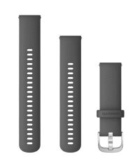 Garmin Quick Release 22 Shadow Gray with Silver Hardware