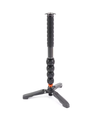 3 Legged Thing Alan 2.0 Carbon Fibre Monopod and Docz2 Foot Stabiliser - Darkness