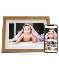 FireFly Frameo 10.1" 32GB Wi-Fi Digital Photo Frame – Oak Wood (777115)