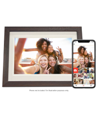 FireFly Frameo 10.1" 32GB Wi-Fi Digital Photo Frame – Dark Wood (777120)