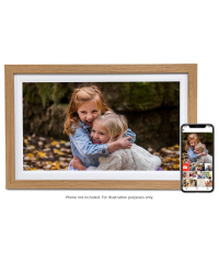 FireFly Frameo 15.6" Wi-Fi Digital Photo Frame – Oak Wood (777125)