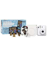 Fujifilm Instax Mini 12 Case & Film Bundle (White)