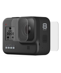 GoPro Hero 8 Tempered Glass Lens + Screen Protectors