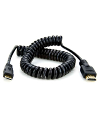 Atomos Coiled Micro-HDMI to HDMI Cable - 50 to 65cm