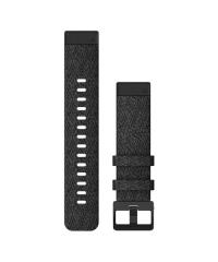 Garmin QuickFit 20 Watch Band - Heathered Black Nylon with Black Hardware