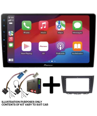 Pioneer DMH-AP6650BT 9" CarPlay & Android Auto Head Unit with Installation Kit fits Hyundai IX35 09-13
