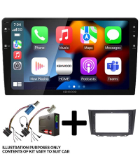 Kenwood DMX80AXS 9" CarPlay & Android Auto Head Unit with Installation Kit fits Ranger / BT-50 06-11