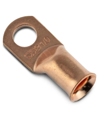 DS18 1/0-Ga Copper Ring Terminals - 10 Pack