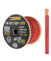 DS18 1GA OFC Power Cable Red - 1m