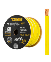 DS18 1GA OFC Power Cable Yellow - 1m