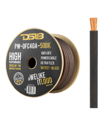 DS18 PW-OFC4GA 4GA OFC Power Cable (PER METRE) - Black