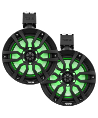 DS18 NXL 8" 375W RGB Marine Tower Speakers - Black