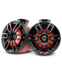 DS18 NXL-PS6 6.5" 300W LED Marine POD Speakers - Red