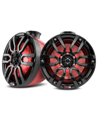 DS18 NXL-PS8 8" 375W LED Marine POD Speakers - Red