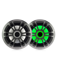 Fusion EL Series 6.5" 80 Watt Full Range Shallow Mount Marine Speakers with LEDs