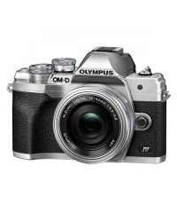 Olympus E-M10 MK 4 Camera w 14-42mm Lens - Silver