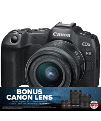 Canon EOS R8 Mirrorless Camera w 24-50mm Lens