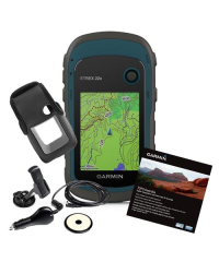 Garmin eTrex 22X Handheld GPS With Garmin Case, V6 Topo Maps & Car Kit