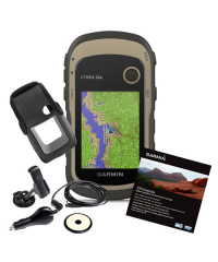 Garmin eTrex 32X Handheld GPS With Garmin Case, V6 Topo Maps & Car Kit
