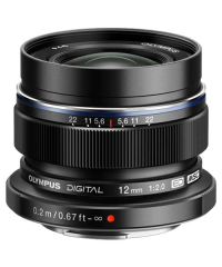 Olympus EW-M1220 12mm F2 Prime Camera Lens BLACK