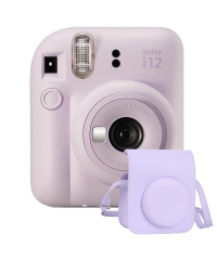Fujifilm Instax Mini 12 Instant Camera w Case - Lilac Purple