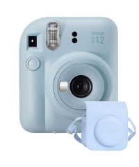 Fujifilm Instax Mini 12 Instant Camera w Case - Blue