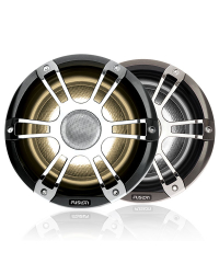 Fusion 8.8" 330W Sports Marine Speakers w CRGBW LED Lighting - Chrome