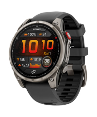 Garmin Fenix 8 Pro Sapphire AMOLED Watch - Titanium w Graphite Band 47mm