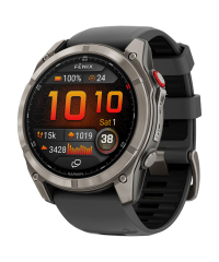 Garmin Fenix 8 Pro Sapphire AMOLED Watch - Titanium w Graphite Band 51mm