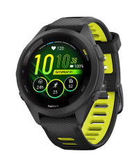 Garmin Forerunner 265S Smart Watch - Black and Amp Yellow Band