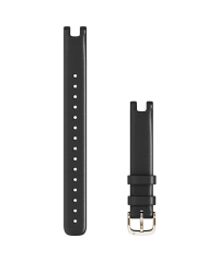 Garmin Lily 14mm Black Italian Leather Band - Large