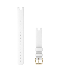 Garmin Lily 14mm White Italian Leather Band - Large