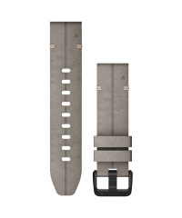 Garmin QuickFit 20 Watch Band - Shale Grey Suede Leather