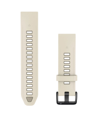 Garmin QuickFit 20 Silicone Watch Band - Cream/French Grey
