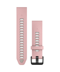 Garmin QuickFit 20 Silicone Watch Band - Dust Rose/Fog Grey