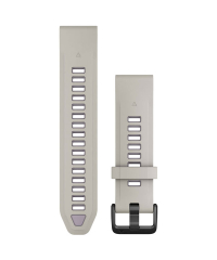 Garmin QuickFit 20 Silicone Watch Band - Fog Grey/Lavender