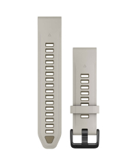 Garmin QuickFit 20 Silicone Watch Band - Fog Grey/Dark Sandstone