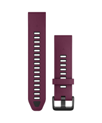 Garmin QuickFit 20 Silicone Watch Band - Merlot/Graphite