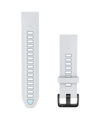 Garmin QuickFit 20 Silicone Watch Band - Whitestone/Ice Blue