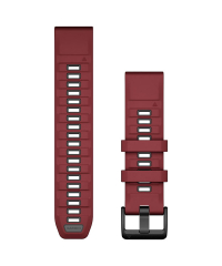 Garmin QuickFit 22 Silicone Watch Band - Marsala/Graphite