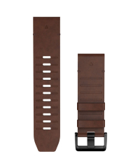 Garmin QuickFit 26 Leather Watch Band - Walnut