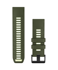 Garmin QuickFit 26 Silicone Watch Band - Olive Drab/Citron