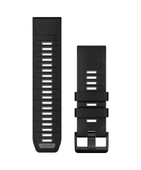 Garmin QuickFit 26 Watch Band - Black/Pebble Grey
