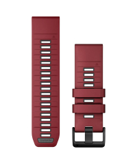 Garmin QuickFit 26 Silicone Watch Band - Marsala/Graphite