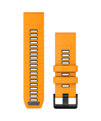 Garmin QuickFit 26 Silicone Watch Band - Spark Orange/Graphite